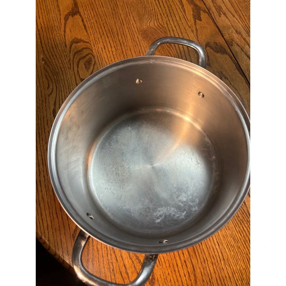Williams Sonoma Stainless Steel Stock Pot Dutch‎ Oven Rapid Boil With Lid